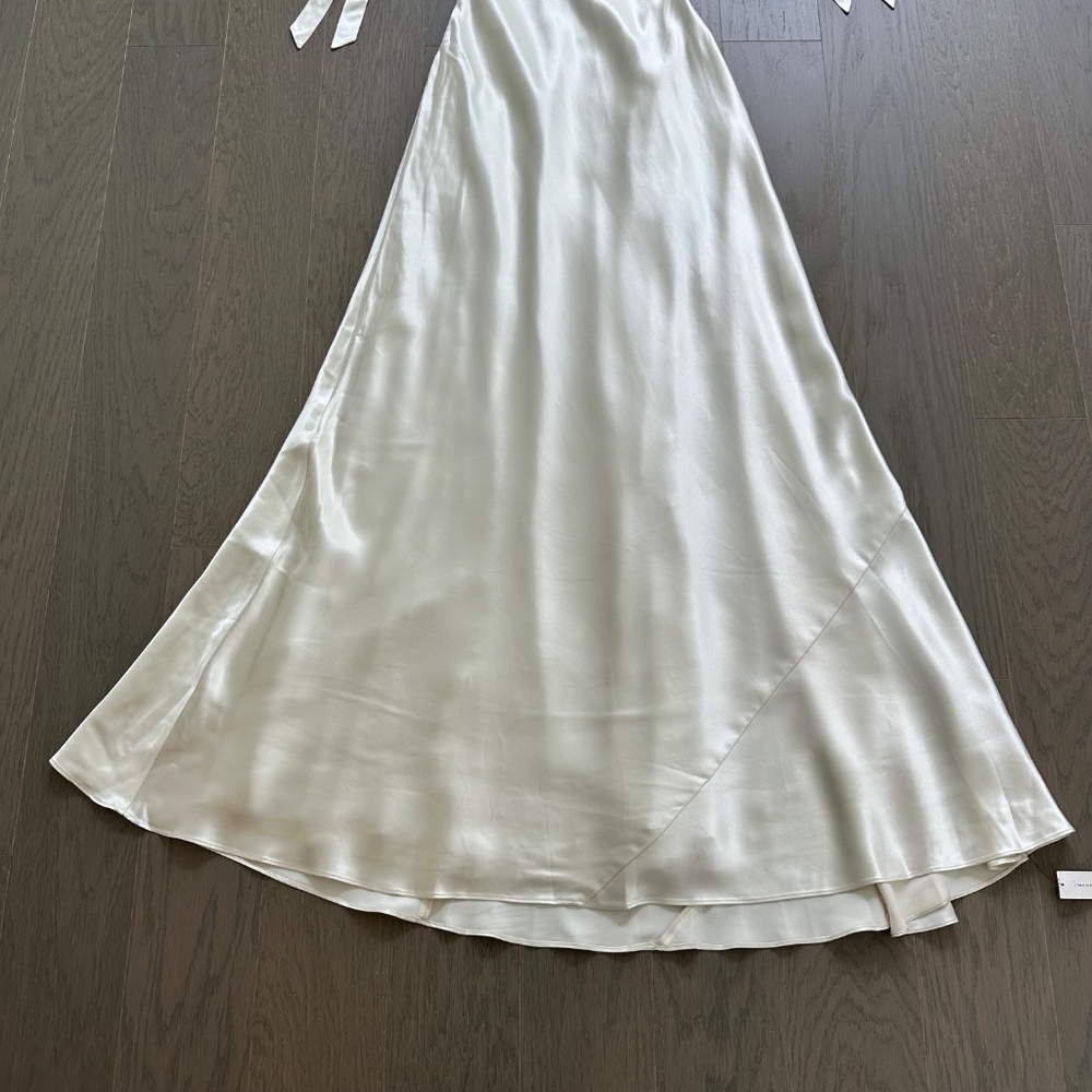 Reformation Cream Satin Maxi Dress - Picture 5 of 14